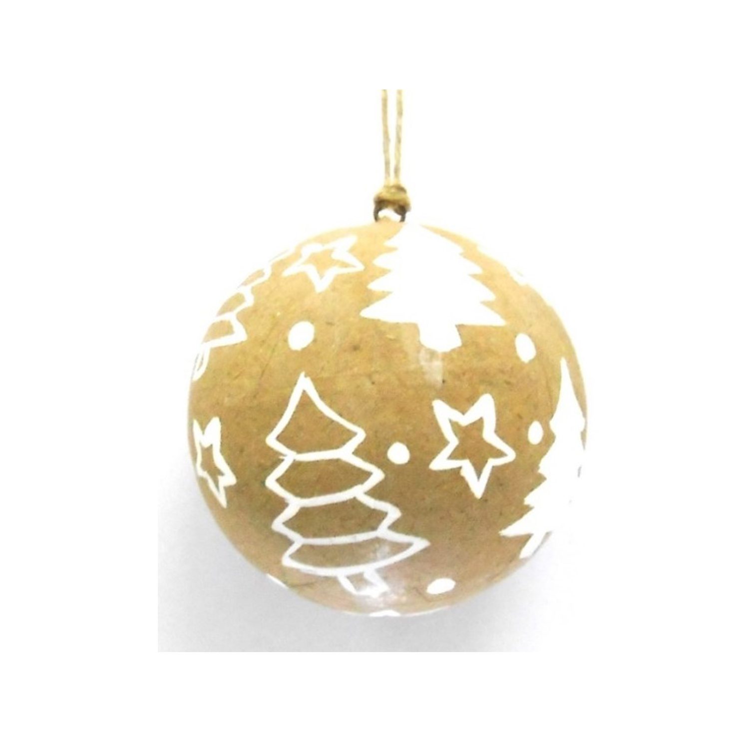 Carel Christmas Tree Decoration ,Gold and White