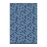 Fehintola Lightweight Reversible Stain Proof Plastic Outddoor Rug, Blue 1