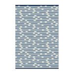 Fehintola Lightweight Reversible Stain Proof Plastic Outddoor Rug, Blue 2