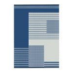 Latifah Lightweight Reversible Stain Proof Plastic Outddoor Rug, Blue 2