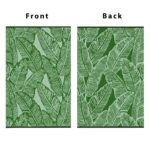 Leafy Lightweight Reversible Stain Proof Plastic Outdoor Rug, Green 3