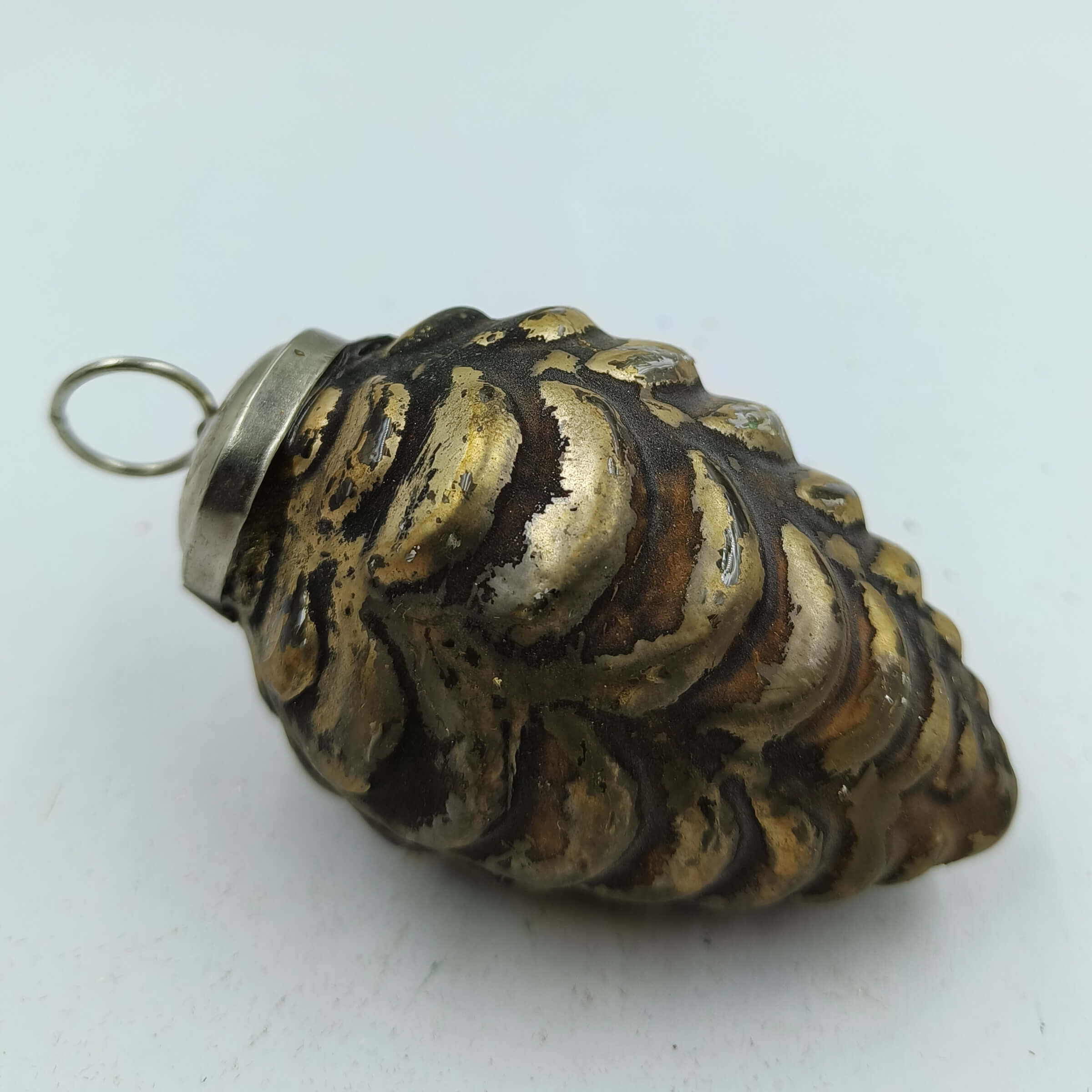 Seqora Glass Ornament, Gold