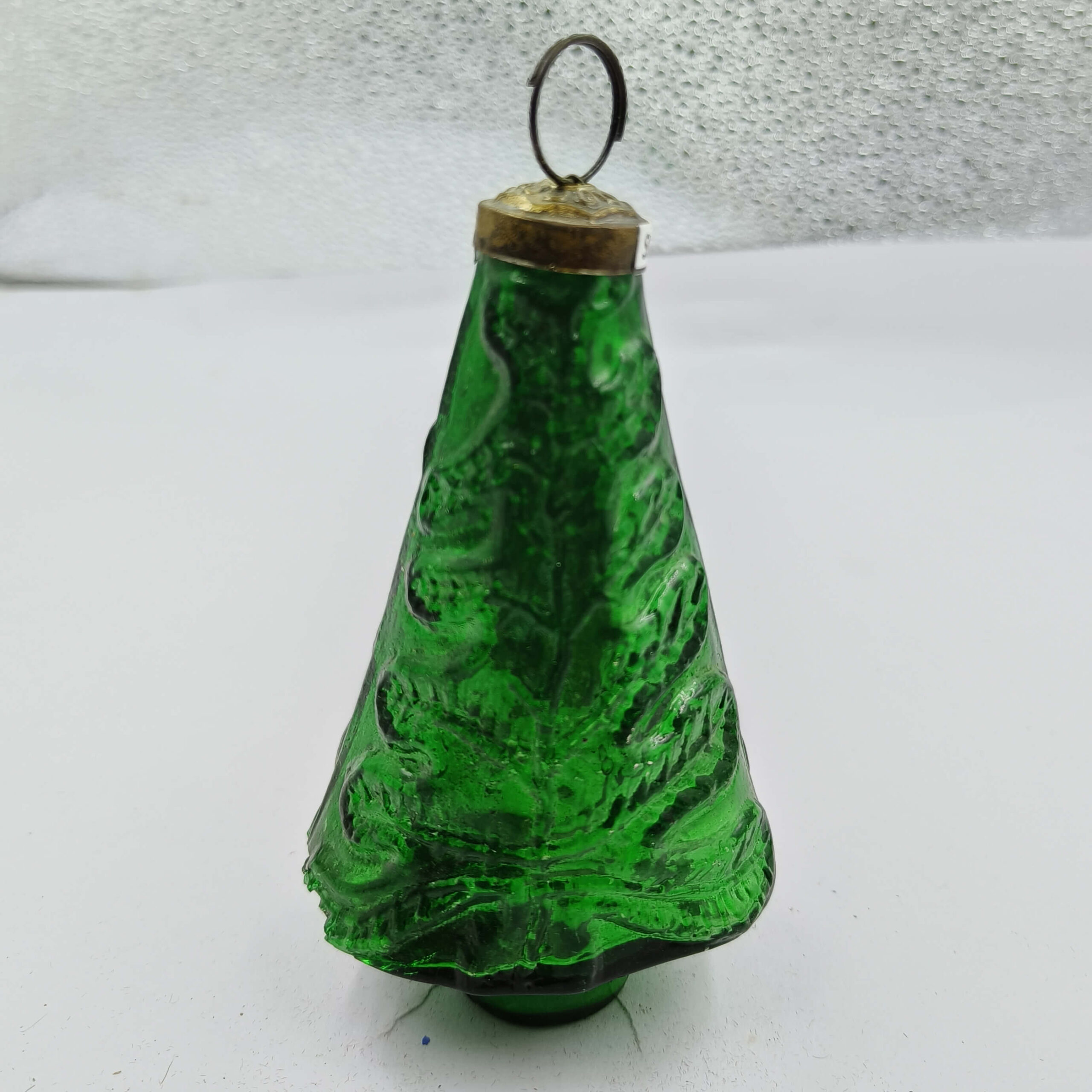 Shannay Glass Ornament, Green