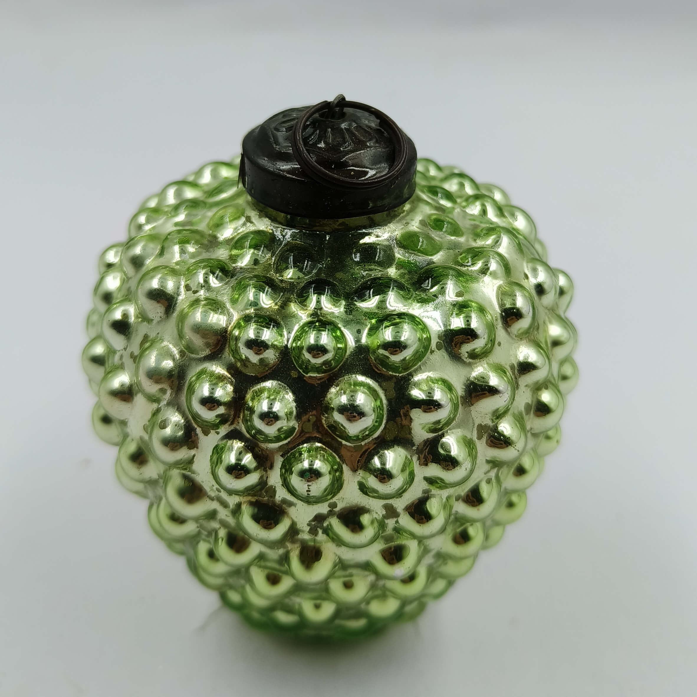 Shayfer Glass Ornament, Green