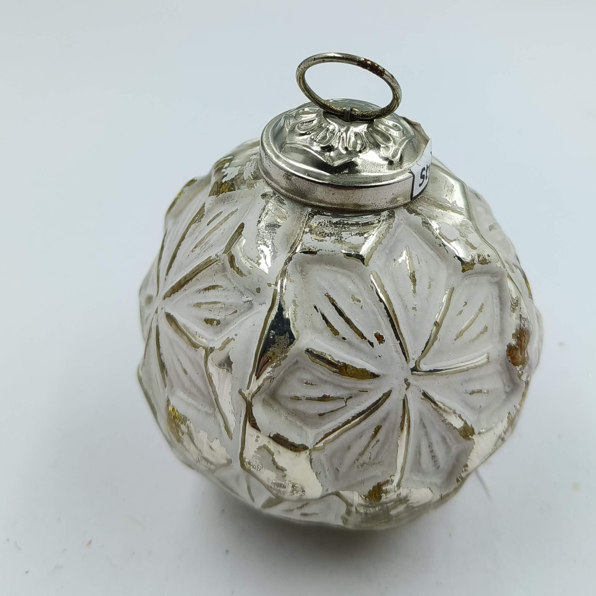 Sholome Glass Ornament, White