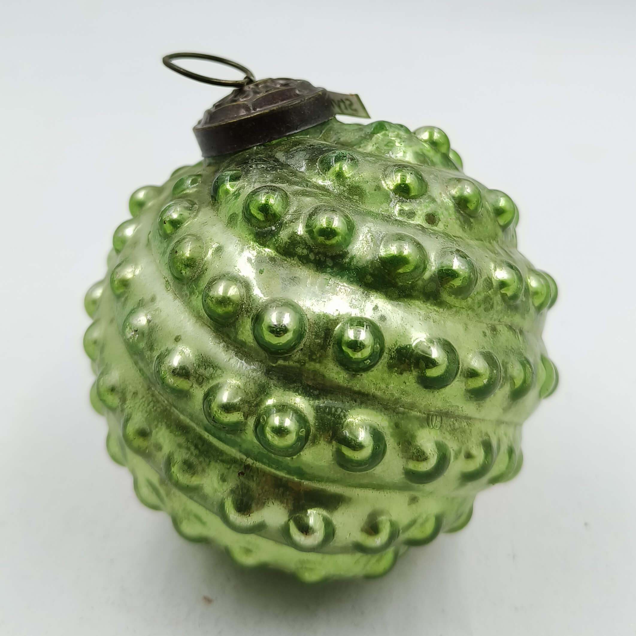 Sibbill Glass Ornament, Green