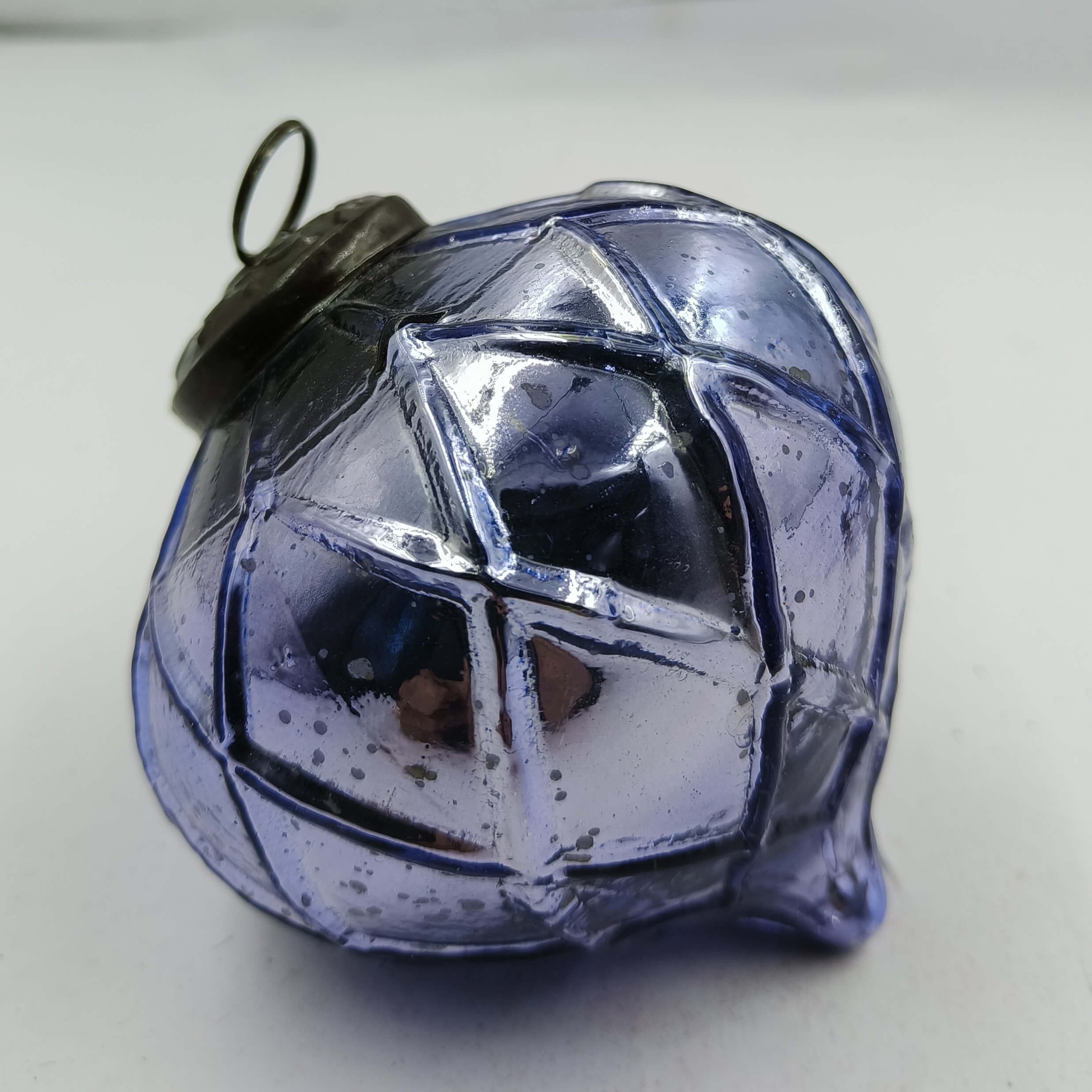 Staemos Glass Ornament, Blue