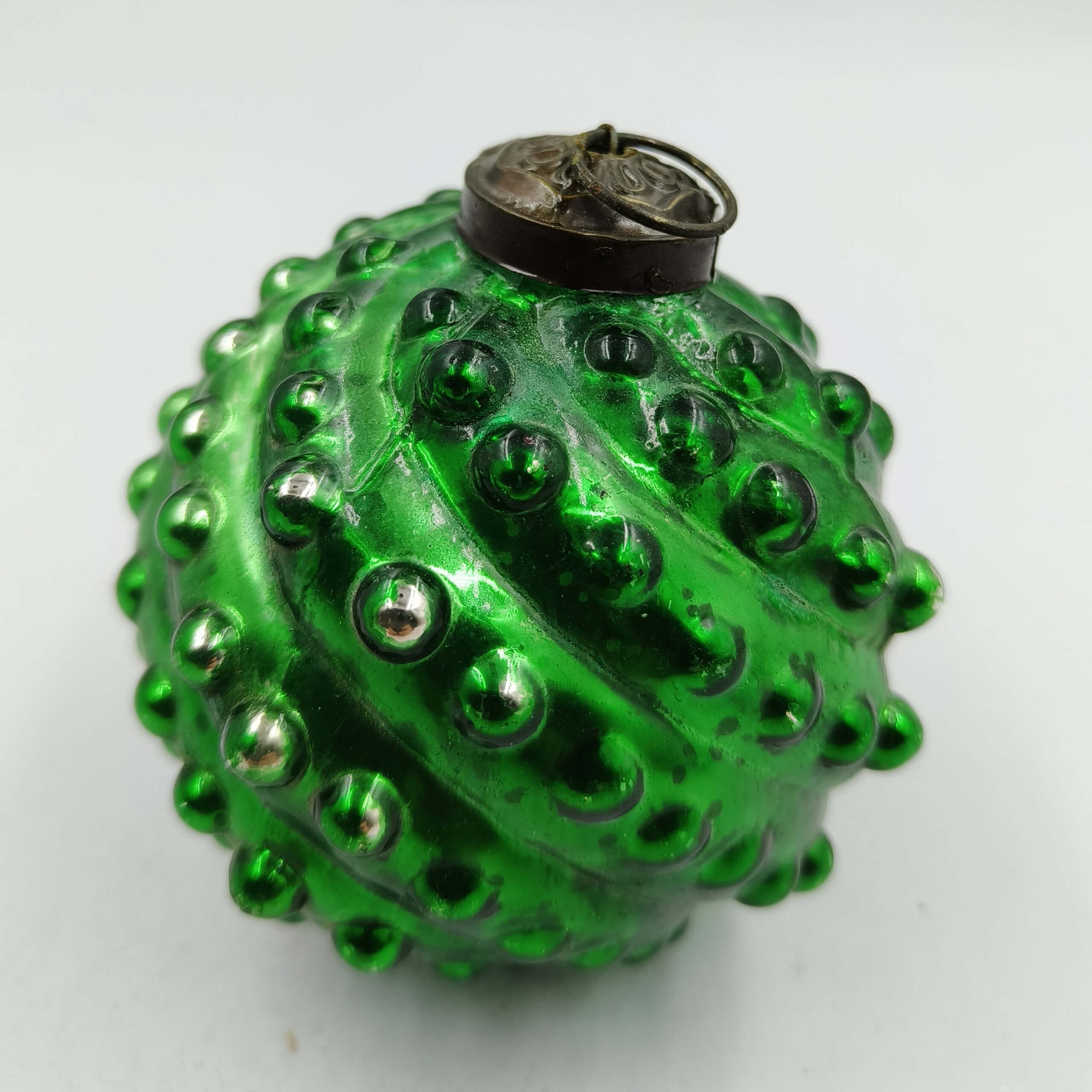 Terri Glass Ornament, Green
