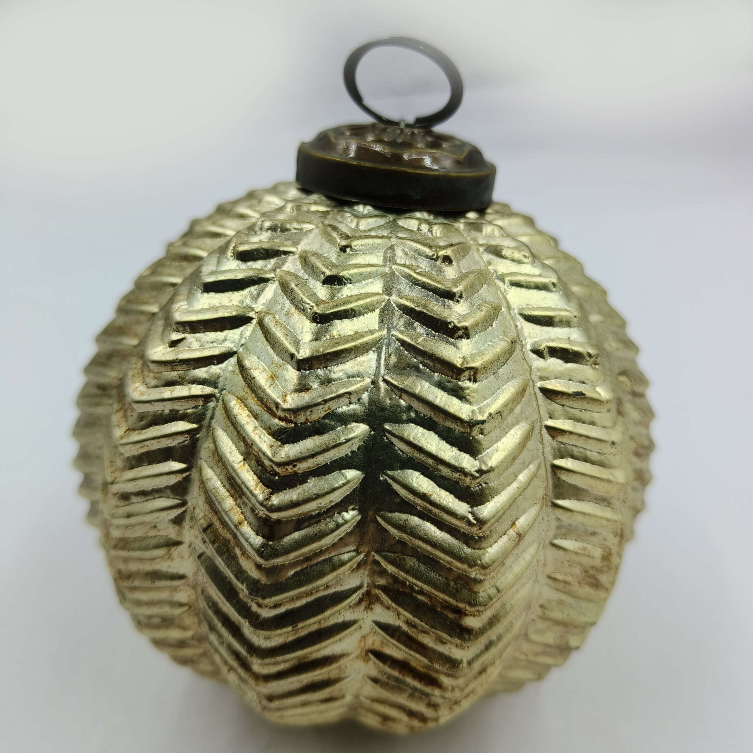 Tyce Glass Ornament, Gold