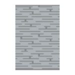 Uniyme Lightweight Reversible Stain Proof Plastic Outdoor Rug, Grey 2